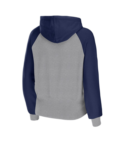 Wear By Erin Andrews Women's  Silver Dallas Cowboys Colorblock Lightweight Full-zip Hoodie In Silver