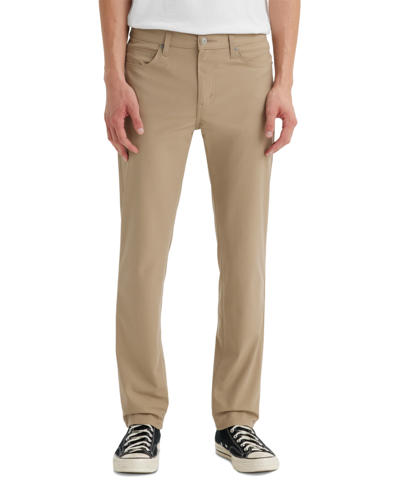 Shop Levi's Men's 511 Slim-fit Flex-tech Pants Macy's Exclusive In Beach Taupe