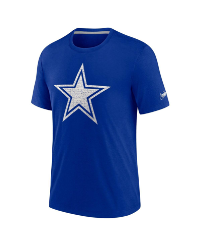 Nike Royal Dallas Cowboys Playback Logo Tri-blend T-shirt In Royal