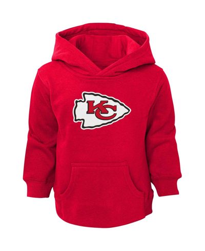 Outerstuff Toddler Boys And Girls Red Kansas City Chiefs Logo Pullover Hoodie In Red
