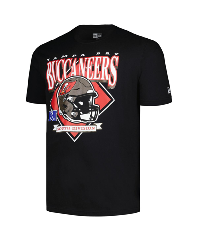 Shop New Era Men's  Black Tampa Bay Buccaneers Big And Tall Helmet T-shirt
