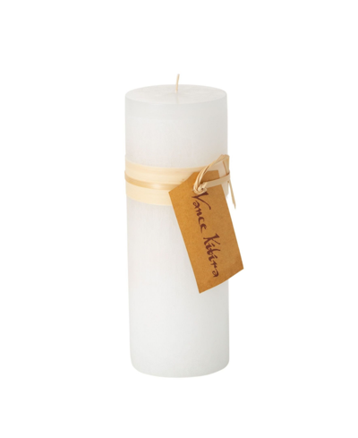 Shop Vance Kitira 9" Timber Pillar Candle In White