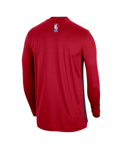 Nike Men's And Women's  Red Washington Wizards 2023/24 Authentic Pregame Long Sleeve Shooting T-shirt In Red