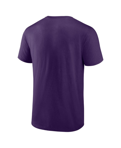 Fanatics Men's  Purple Baltimore Ravens 2023 Afc North Division Champions Big And Tall T-shirt In Purple