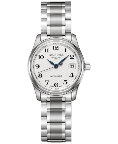 Shop Longines Women's Swiss Automatic Master Stainless Steel Bracelet Watch 29mm In No Color