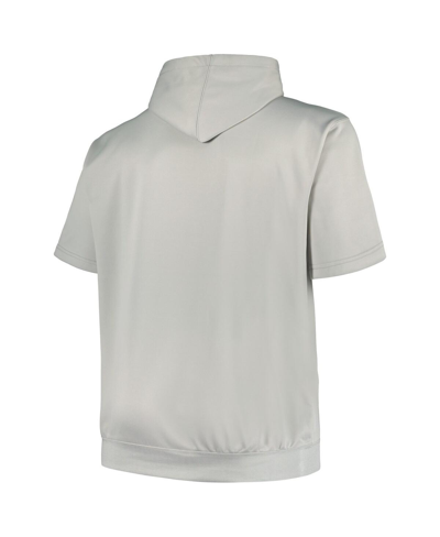 Fanatics Men's  Silver Philadelphia 76ers Big And Tall Logo Pullover Hoodie In Silver