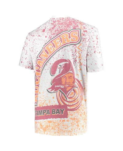 Shop Mitchell & Ness Men's  White Tampa Bay Buccaneers Big And Tall Allover Print T-shirt