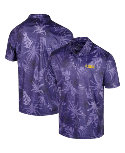 Shop Colosseum Men's  Purple Lsu Tigers Palms Team Polo Shirt