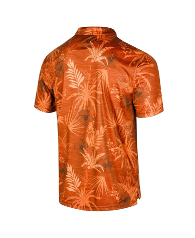 Colosseum Orange Clemson Tigers Palms Team Polo In Orange