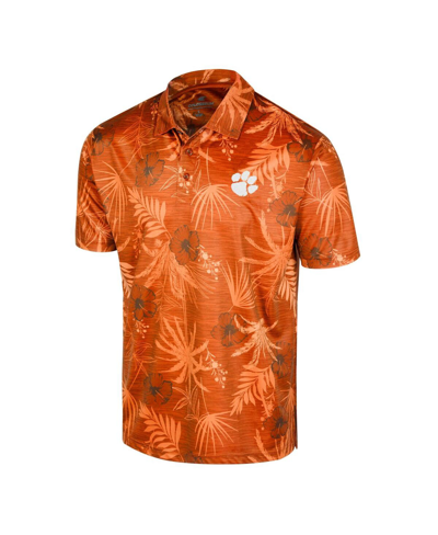 Colosseum Orange Clemson Tigers Palms Team Polo In Orange