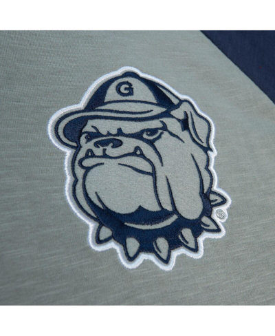 Mitchell & Ness Men's  Gray Georgetown Hoyas Legendary Slub Raglan Long Sleeve T-shirt In Gray