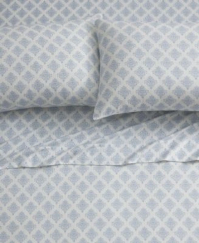 Tahari Home Alexa 100 Cotton Flannel Sheet Sets In Blue