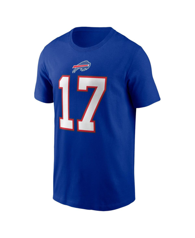 Nike Men's Josh Allen Royal Buffalo Bills Name And Number T-shirt In Royal