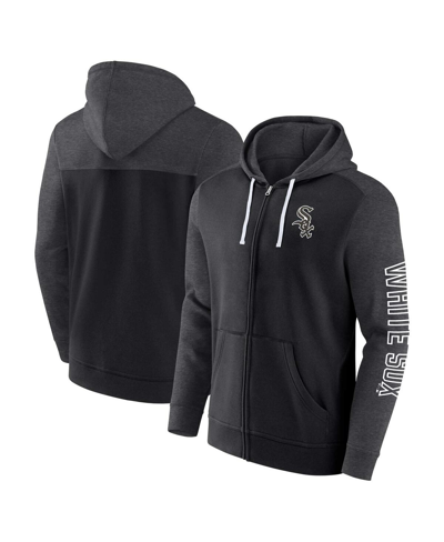 Shop Fanatics Men's  Black Chicago White Sox Offensive Line Up Full-zip Hoodie