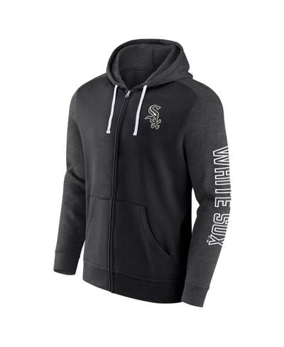 Fanatics Branded Black Chicago White Sox Offensive Line Up Full-zip Hoodie In Black