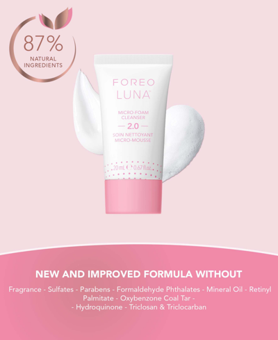 Shop Foreo Luna Micro-foam Cleanser 2.0, 20 ml In No Color