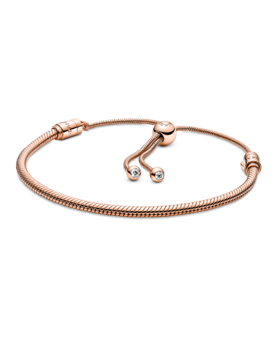 PANDORA MOMENTS CUBIC ZIRCONIA SNAKE CHAIN SLIDER BRACELET 