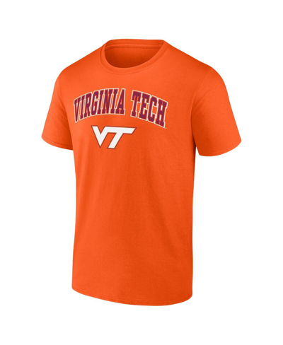 Shop Fanatics Men's  Orange Virginia Tech Hokies Campus T-shirt