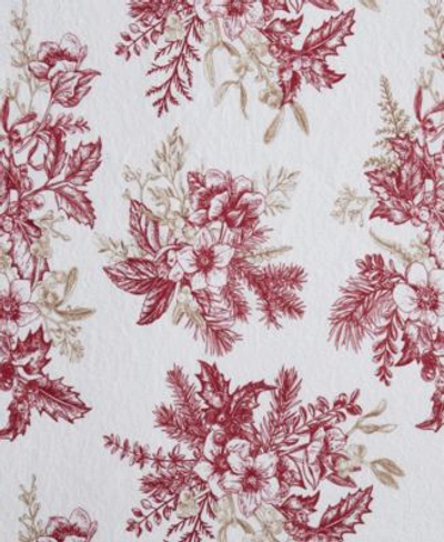 Tahari Home Toile 100 Cotton Flannel Sheet Sets In Red