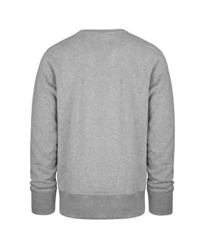 Shop 47 Brand Men's ' Gray Distressed San Francisco 49ers Varsity Block Headline Pullover Sweatshirt