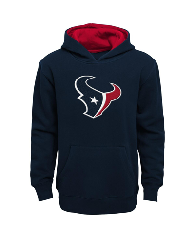 Outerstuff Little Boys And Girls Navy Houston Texans Prime Pullover Hoodie In Navy