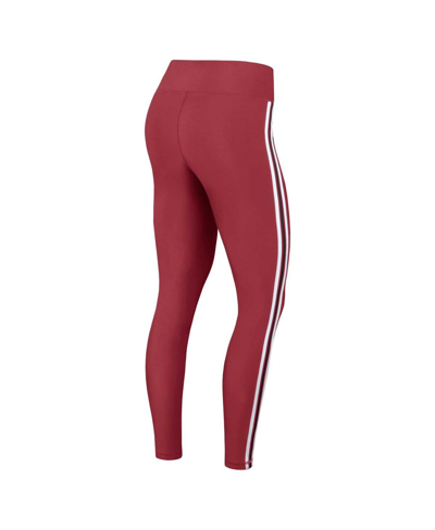 Wear By Erin Andrews Scarlet San Francisco 49ers Color Block Leggings In Scarlet