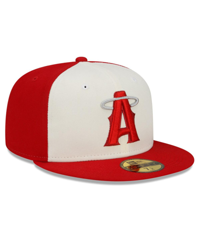 Shop New Era Men's  Red Los Angeles Angels 2022 City Connect 59fifty Fitted Hat