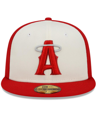 Shop New Era Men's  Red Los Angeles Angels 2022 City Connect 59fifty Fitted Hat