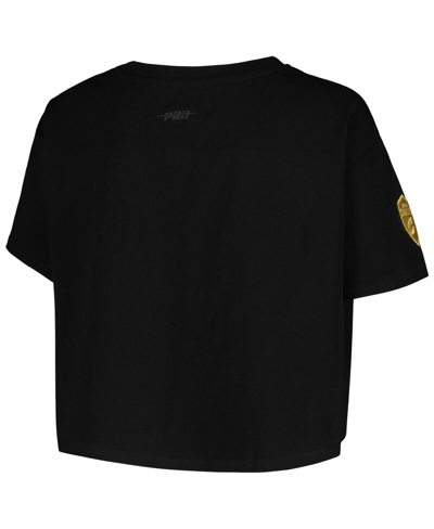 Shop Pro Standard Women's  Black Cleveland Cavaliers Holiday Glam Boxy T-shirt