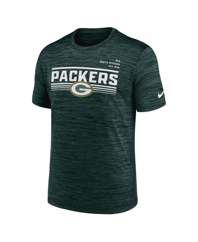 Shop Nike Men's  Green Green Bay Packers Yardline Velocity Performance T-shirt