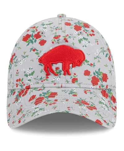 Shop New Era Women's  Gray Buffalo Bills Bouquet 9twenty Adjustable Hat