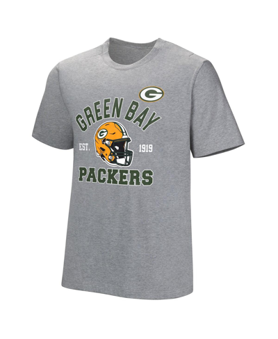 Nfl Properties Men's Gray Green Bay Packers Tackle Adaptive T-shirt In Gray