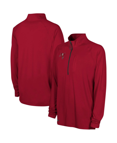 Outerstuff Red Tampa Bay Buccaneers Combine Authentic Raglan Quarter-zip Top In Red