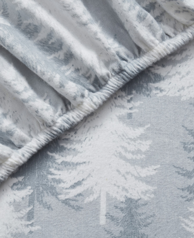 Shop Tahari Home Tree 100% Cotton Flannel 4-pc. Sheet Set, Full In Gray
