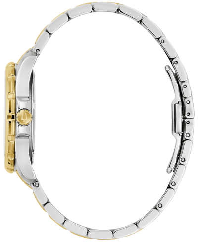 Shop Bulova Women's Marine Star Diamond Accent Two-tone Stainless Steel Bracelet Watch 36mm
