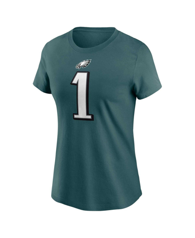 Nike Women's  Jalen Hurts Midnight Green Philadelphia Eagles Player Name And Number T-shirt In Midnight Green