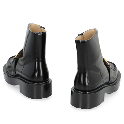 Bottega Veneta Embellished Glossed-leather Ankle Boots