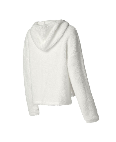 Shop Concepts Sport Women's  White Las Vegas Raiders Fluffy Pullover Sweatshirt Shorts Sleep Set