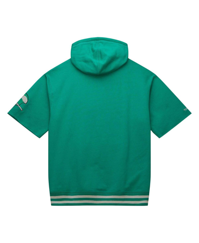 Shop Mitchell & Ness Men's  Kelly Green Philadelphia Eagles Pre-game Short Sleeve Pullover Hoodie