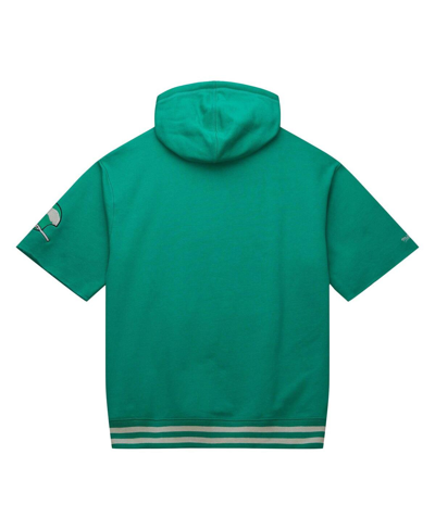 Mitchell & Ness Men's  Kelly Green Philadelphia Eagles Pre-game Short Sleeve Pullover Hoodie In Kelly Green