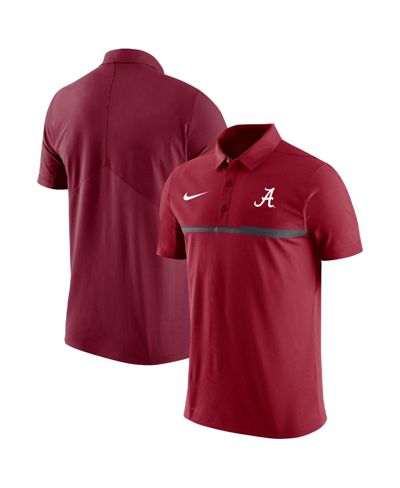 Shop Nike Men's  Crimson Alabama Crimson Tide Coaches Performance Polo Shirt