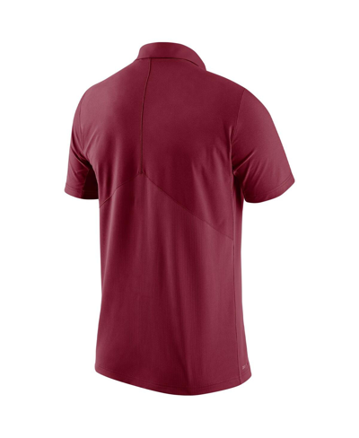 Shop Nike Men's  Crimson Alabama Crimson Tide Coaches Performance Polo Shirt
