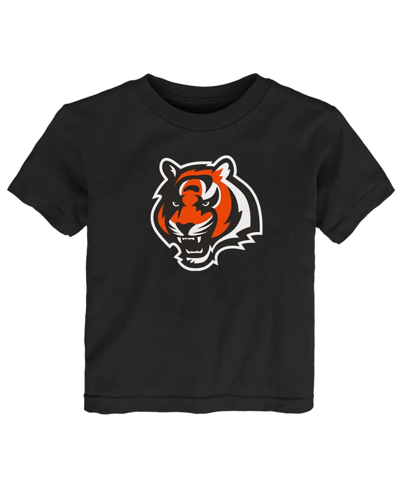 Outerstuff Toddler Boys And Girls Black Cincinnati Bengals Primary Logo T-shirt In Black