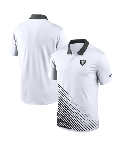 Nike Men's  White Las Vegas Raiders Vapor Performance Polo Shirt In White