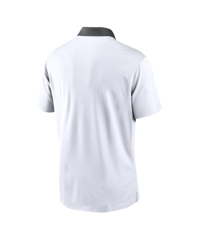 Shop Nike Men's  White Las Vegas Raiders Vapor Performance Polo Shirt