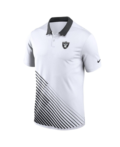 Shop Nike Men's  White Las Vegas Raiders Vapor Performance Polo Shirt