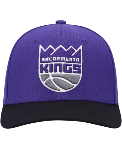 Shop Mitchell & Ness Men's  Purple, Black Sacramento Kings Mvp Team Two-tone 2.0 Stretch-snapback Hat In Purple,black