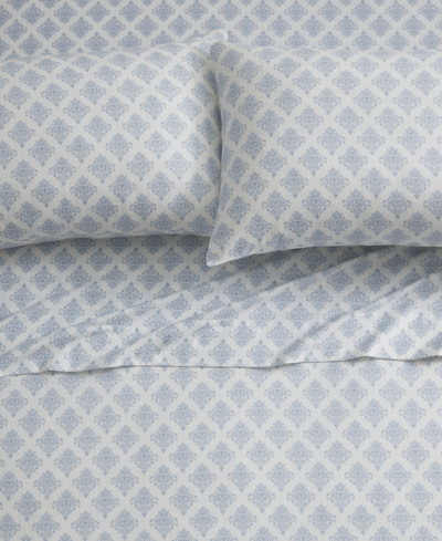Tahari Home Alexa 100% Cotton Flannel 3-pc. Sheet Set, Twin In Blue