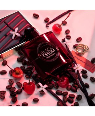 Saint Laurent Black Opium Eau De Parfum Over Red Fragrance Collection In No Color