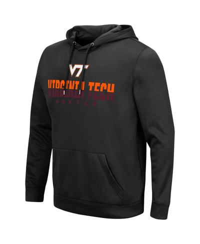 Colosseum Black Virginia Tech Hokies Lantern Pullover Hoodie In Black